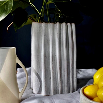 Vase - Artemis Tall 11x10x15in  White Ceramic