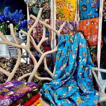 Kantha Throw Blankets