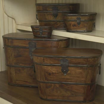 Wood Box/ Set of 5