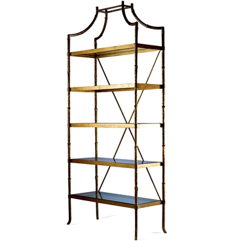 Bamboo Curio Etagere