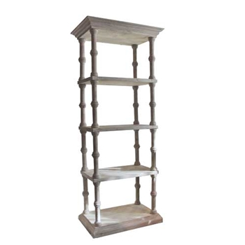 Roman White Wash Bookcase