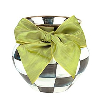 Vase - Courtly Check Enamel