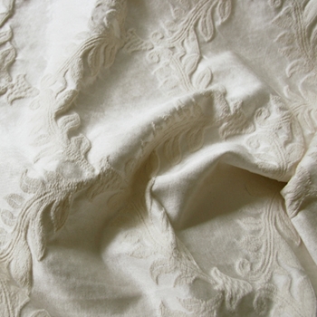 Ivory Jacquard Diamond Washed