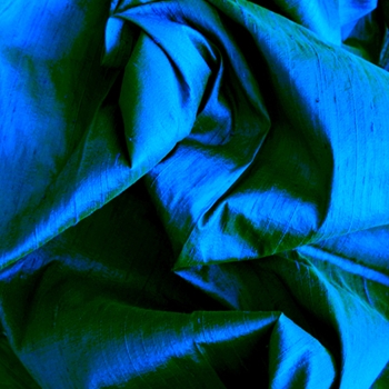 Teal Dupioni Silk