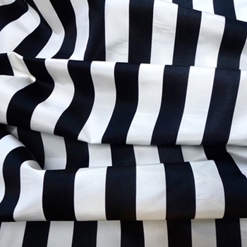 16. B&W Silk Stripe Satin