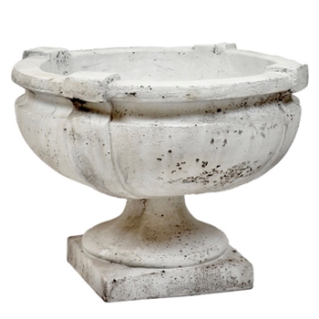 Strap Banded Urn 21W/15H Oyster