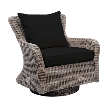 Sag Harbour Chair Swivel Blk 35W/32D/34H