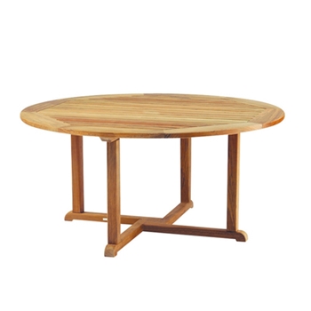 Teak Essex Table Dining 42RND/29H