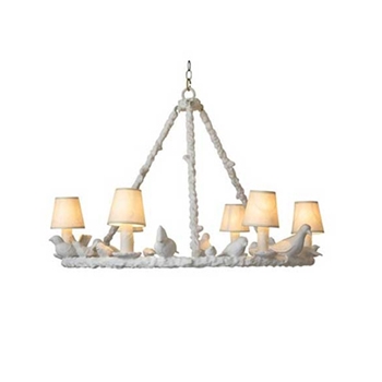 Chandelier White Bird 31W/21H