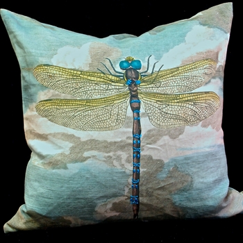 ***John Derian Dragonfly Sky Blue 20SQ