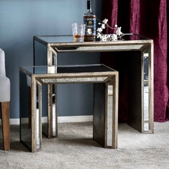 Nesting Mirror Tables 27x16x24H