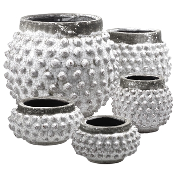 Popcorn Vases Oyster