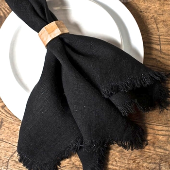 Linen Napkin Bilbao Black 22SQ