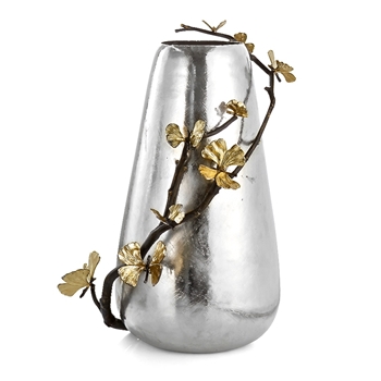 Aram Butterfly Gingko Vase Centrepiece 10W/19H