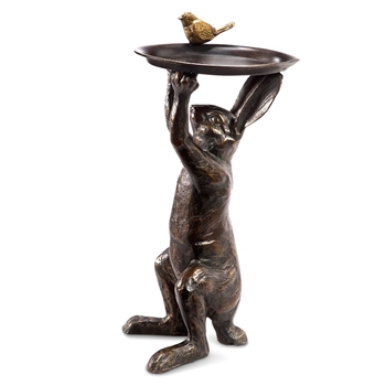 Birdfeeder Rabbit Tray Bronze 15W/22H