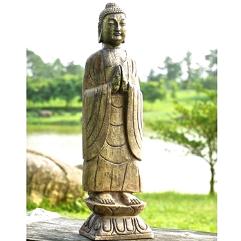 Buddha Meditating 8W/6D/27H Resin