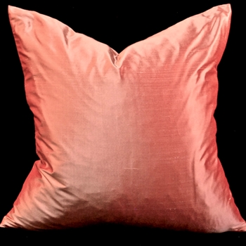 Silk Shantung Salmon Cushion 18SQ