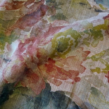 Print - Macbeth Blush Petal, 54in, 55% Linen, 45% Viscose,  Repeat 27H X 25V,  12K DR, Dry Clean Only