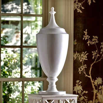 Urn - Grand White Ceramic 12W/32H