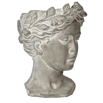 *Vase - Goddess Planter Wall Mount 6W/5D/9H Vintage Stone