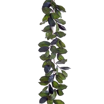 EVG - Magnolia - Leaf Garland 72in Eden Green Mix - XIG627-GR