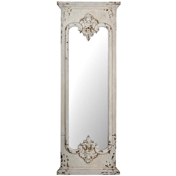 22W/59H Mirror Marseille White Wash Vintage