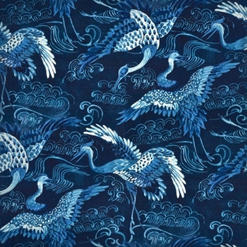 Print - Long Life Baltic Lapis Baltic - 54n, 100% Cotton, Repeat 13.5H x 25V. 51K DR.