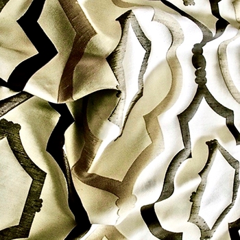 Jacquard - Galatia Steel Oyster 54in, 100% Polyester, 16in Pattern Repeat
