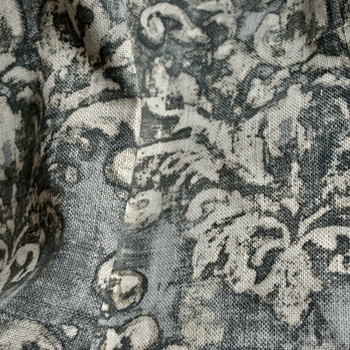 Print - Linen Cotton - Orleans Cindersmoke, 54in, 75% Cotton, 25% Linen, 300Gram. Repeat 27H x 27V  20K DR