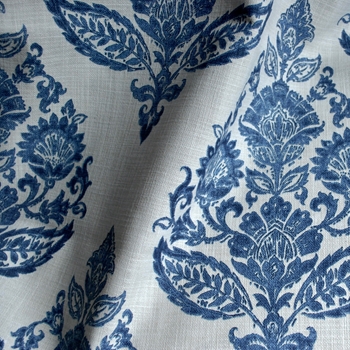 Print - Lydia Delft Toile Antique Blue - 54in, 100% Cotton, Repeat 13.5H x 17.5V