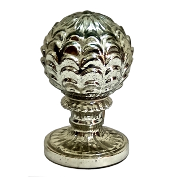 Finial - Artichoke Globe 6x10 Mercury Glass