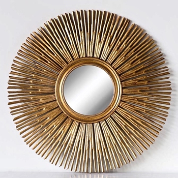 36W/36H Mirror - Soleil Gold Leaf