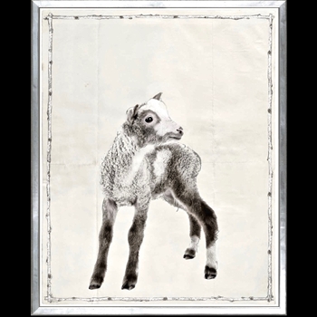 *17W/21H Framed Print Le petit Goat