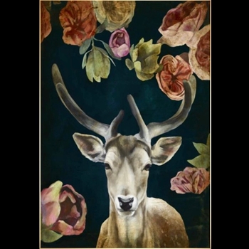 56W/81H Framed Giclee - Wild Bouquet VII Gold Gallery Float,  Sarah Atkinson