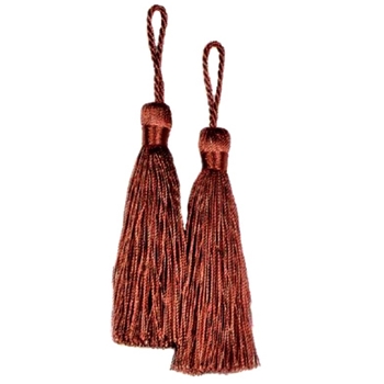 Key-Tassel Elegance Pair 3.5IN Rust