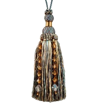 Key-Tassel Krista Beaded 7IN Wedgwood