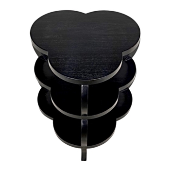 *Accent Table - Kamala Black 26W/28H Sold Mahogany