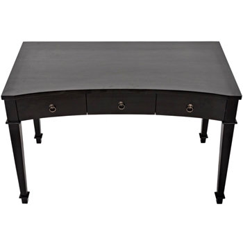 Desk - Curba Black 48W/26D/32H Hand Rubbed Black Mahogany