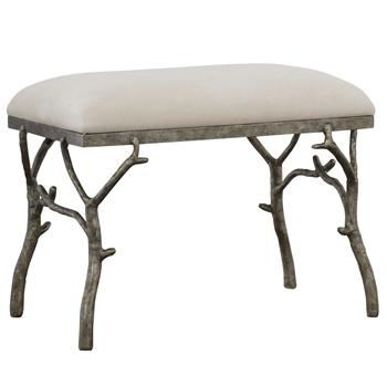 Bench - Lismore Twig Pewter 24W/16D/20H