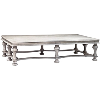 *Coffee Table - Lisbon White Washed Acacia Wood 68W/41D/17H