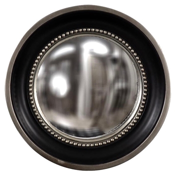 16W/16H Mirror - Patterson Convex Black & Pewter