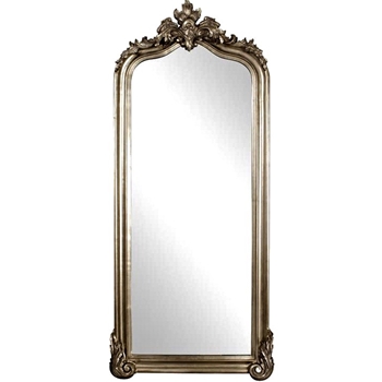 *38W/85H Mirror - Tudor Silver