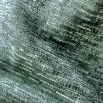Chenille Velvet - Driftwood - Verde Chalkboard - Horizontal silky soft striae weave. Unbacked, 54in Wide, 100% Polyester. Machine wash & Dry.