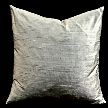 Silk Dupioni Oyster Cushion 18SQ