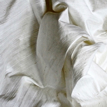 Dupioni Silk - Off White,  54in, 100% Silk Hand Loomed. Dry Clean Only, Do not expose to sunlight.