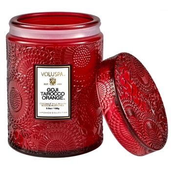 Voluspa - Japonica - Goji Taroc Orange Small Glass Jar Candle 5.5oz 50HR