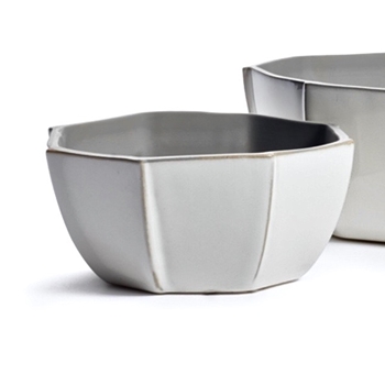 Planter - Dixon Octagon White  Bowl SMALL 6W3H