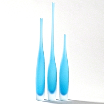 *Vase - Spire Bottle Turquoise SMALL 2X20