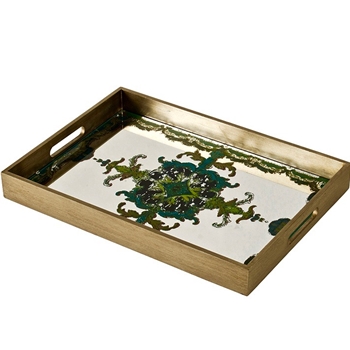 Tray - Versailles 18L/13WS Verde/Gold/Mirror