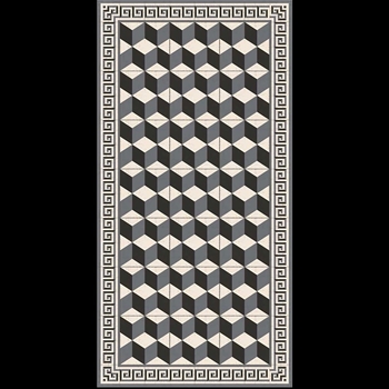 Adama - Cubic Grey 47x24 Vinyl Carpet